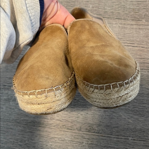 Sam Edelman Womens Carrin Platform Espadrille Oatmeal Suede Slip On size 8 - Picture 6 of 8